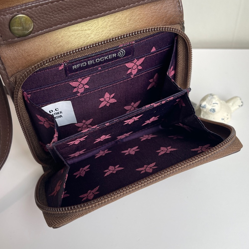 Anuschka RFID Genuine Leather Wallet Crossbody - Picture 9 of 16